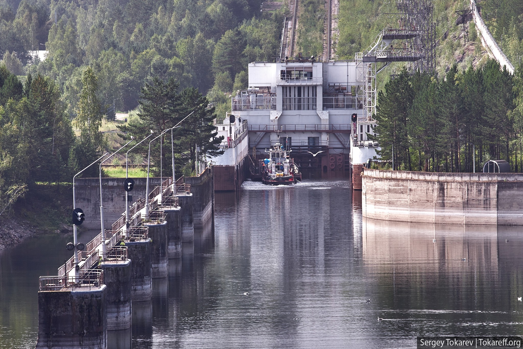 The chamber in the lower harbour, gate open. Photo: Sergey Tokarev