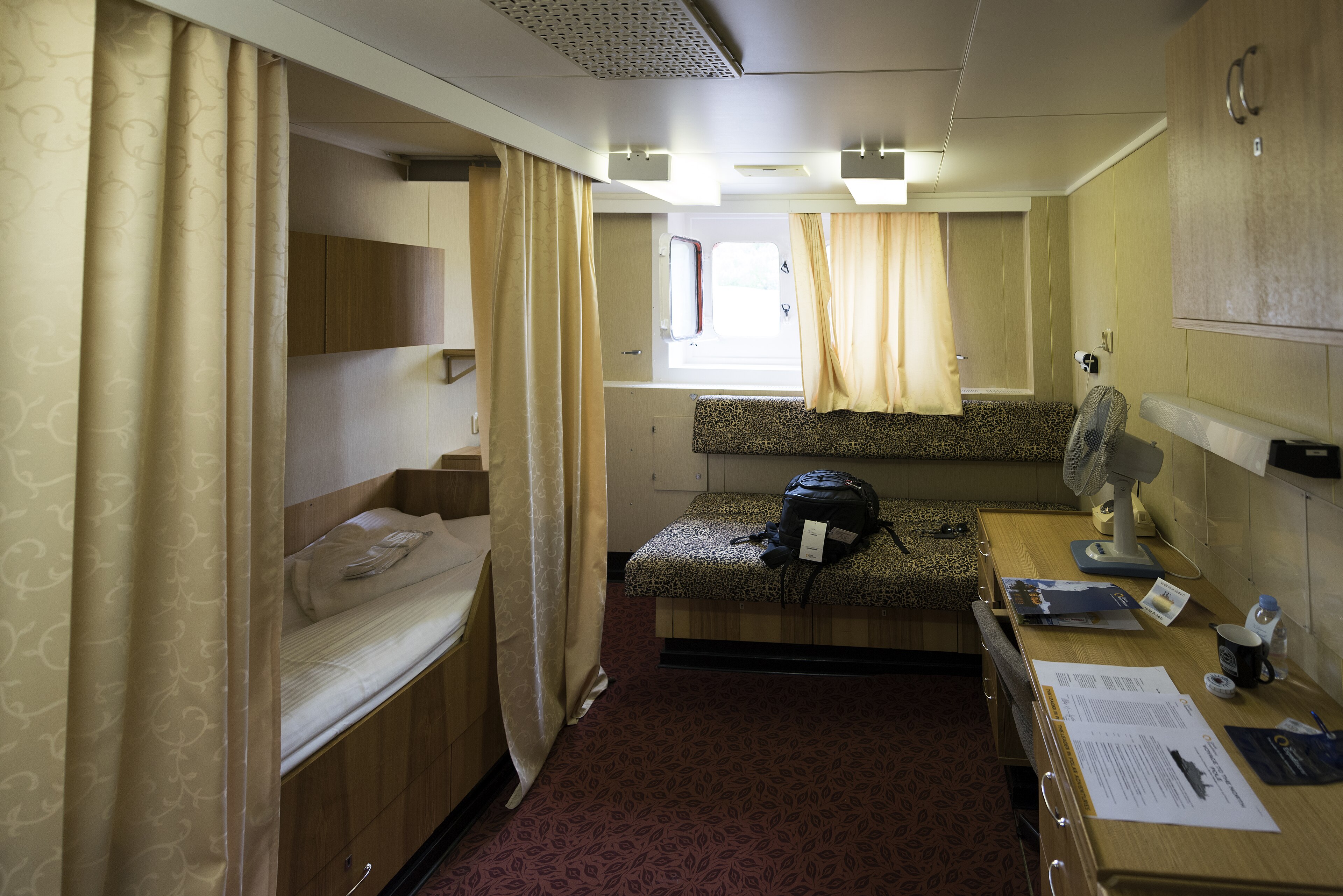 A cabin on 50 Let Pobedy, which takes tourists to the pole